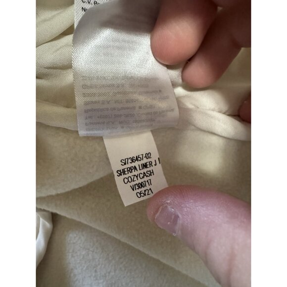 Old Navy Women Size Medium Fleece Cozy Cash Button Down Jacket Polyester Preppy - Picture 11 of 12